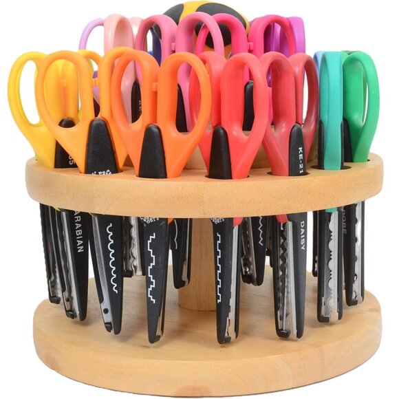 Kraft Edgers Other - Cutting Edge 24 Kraft Edgers Swivel Hardwood Stand Scissors Scrapbook